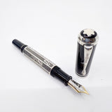 Montblanc Marcel Proust Sterling Silver Writer Series Fountain Pen - Fine 18kt Gold Nib