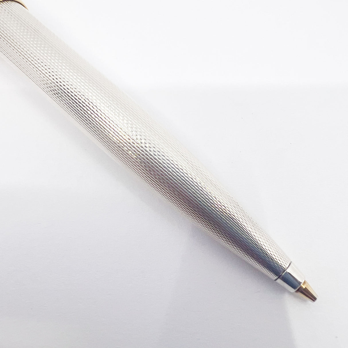 Montblanc Meisterstuck Solitaire Sterling Silver Pinstripe Ballpoint Pen