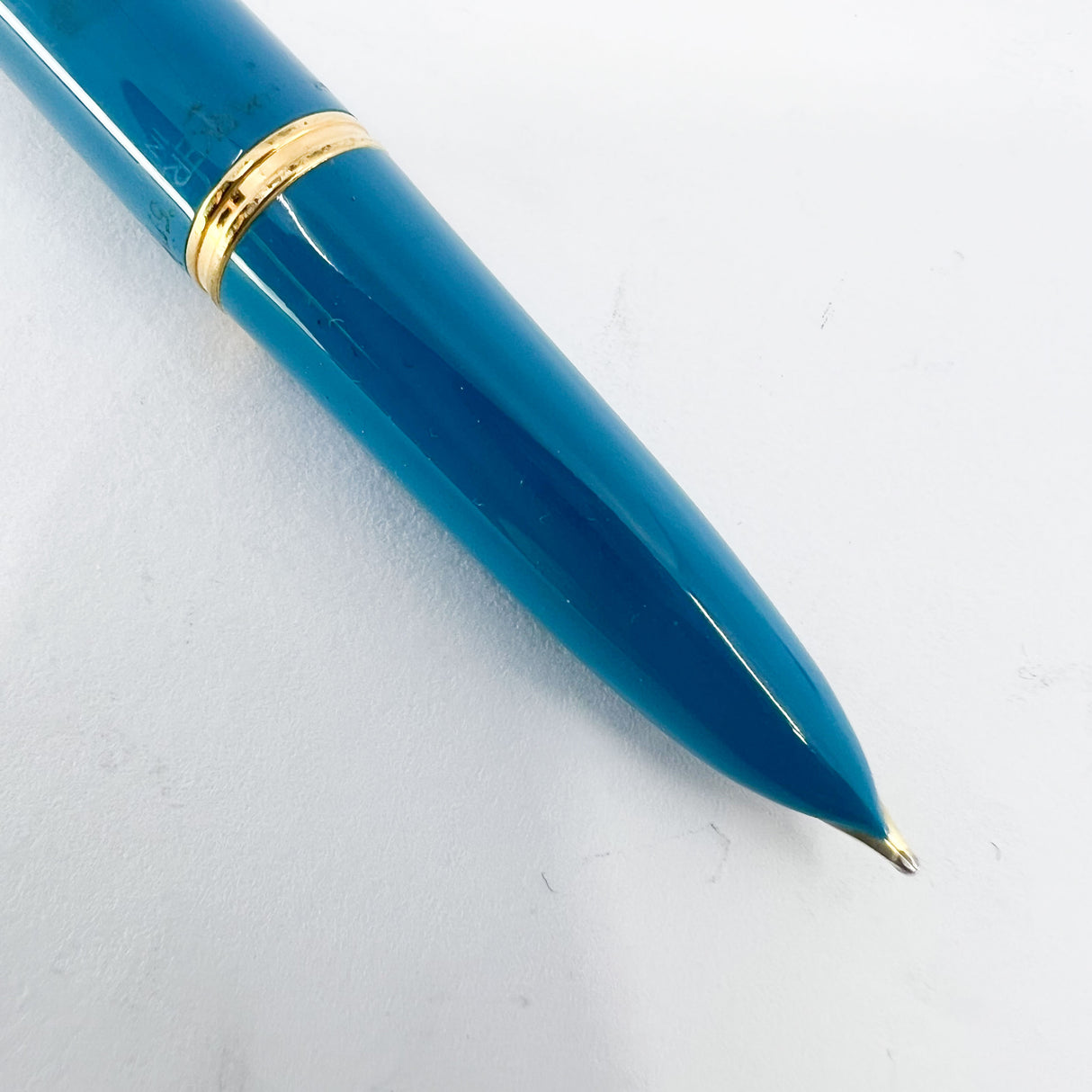 Parker 51 Special Edition Sterling Silver & Vista Blue Fountain Pen - Medium 18kt Gold  Nib