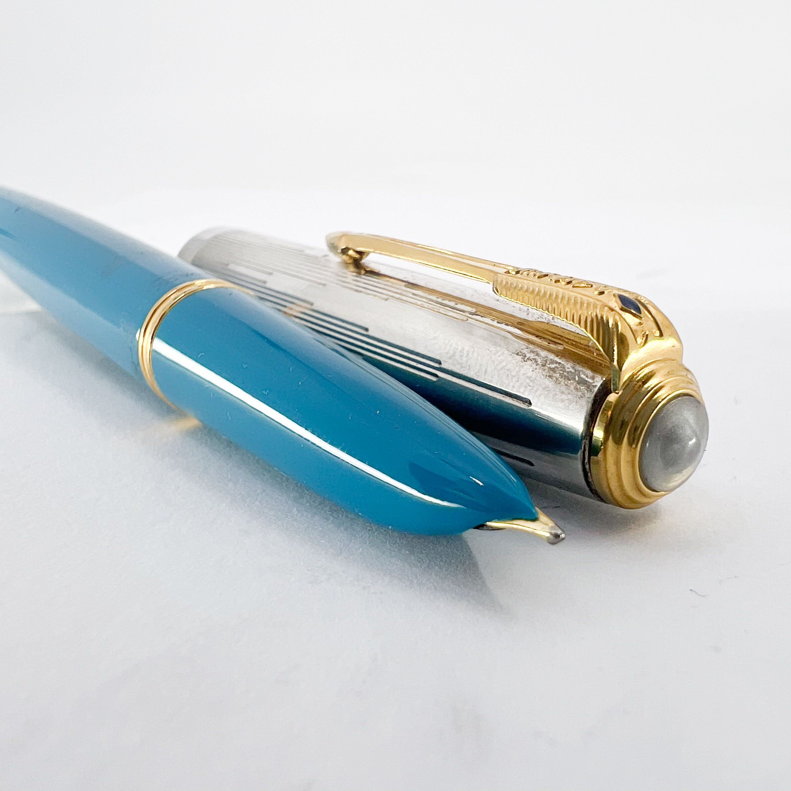 Parker 51 Special Edition Sterling Silver & Vista Blue Fountain