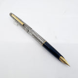 Pilot Sterling Silver Incredible Lattice Filigree Fountain Pen - Broad 18kt Gold Nib (Circa 1970s)- RARE!!