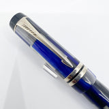 Parker Blue Mosaic International Duofold Fountain Pen - Medium 18kt Gold Nib