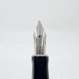 Parker Blue Mosaic International Duofold Fountain Pen - Medium 18kt Gold Nib