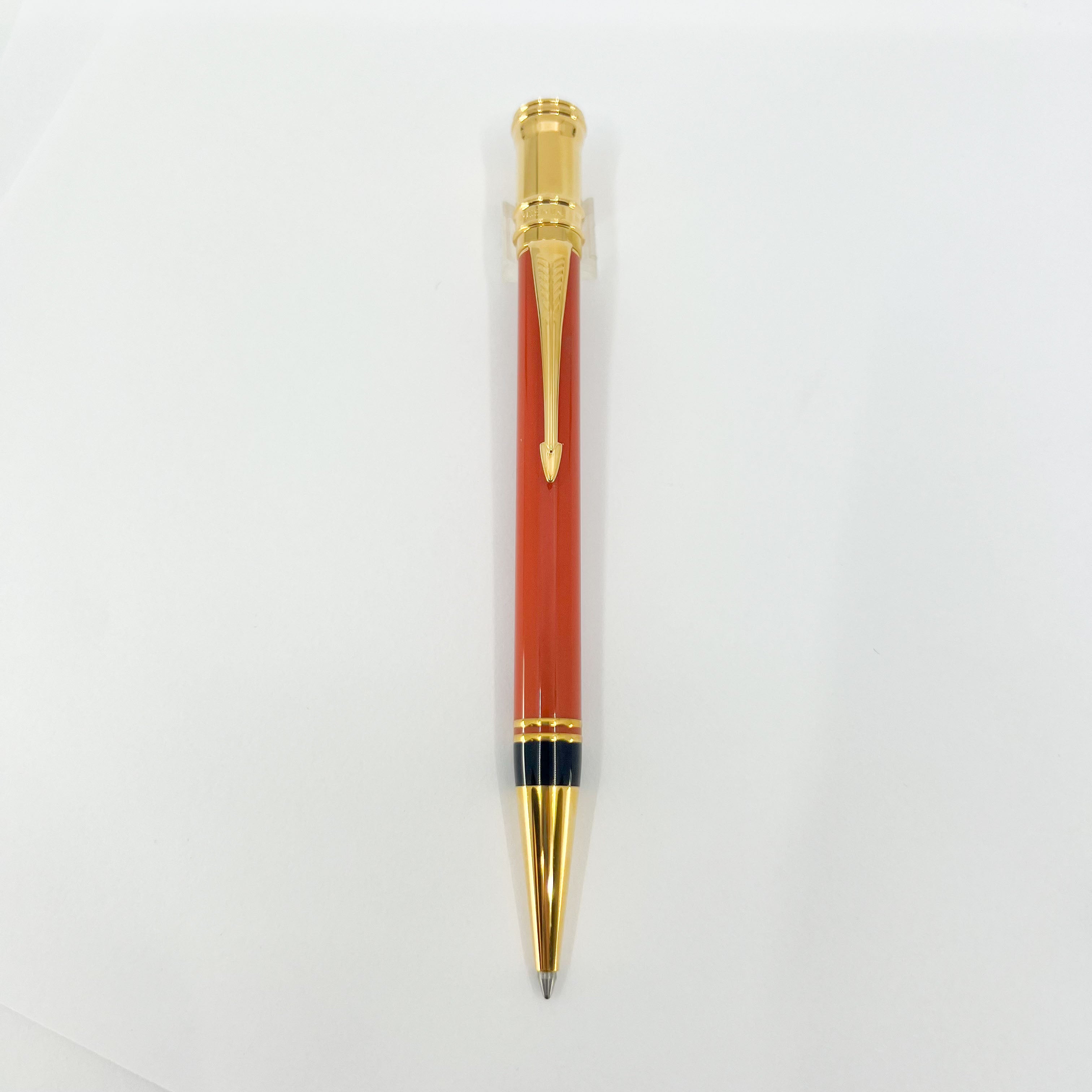 【PARKER Lady Duofold Orange ペンシル】 Parker Duofold Orange Ballpoint Pen (Circa 1995) – Fountain Pen