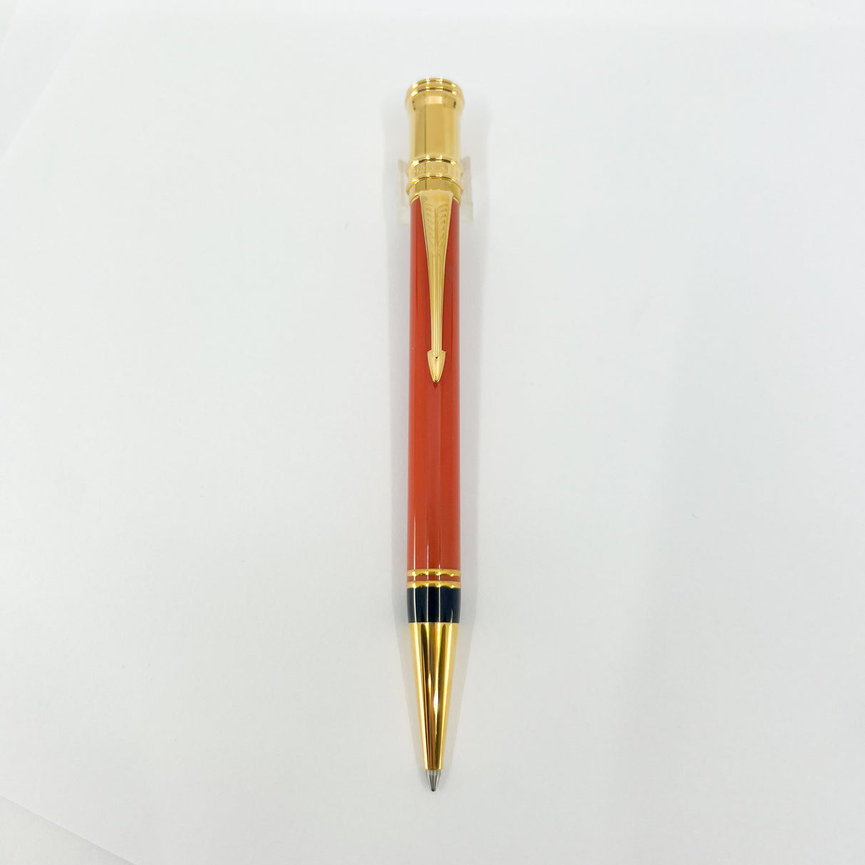 Parker  Duofold Orange Ballpoint Pen (Circa 1995)