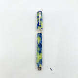 Montegrappa Harmony Solo Lustrous Blue/Green Octagonal Fountain Pen - Medium 18kt Gold Nib