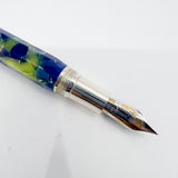 Montegrappa Harmony Solo Lustrous Blue/Green Octagonal Fountain Pen - Medium 18kt Gold Nib
