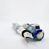 Montegrappa Harmony Solo Lustrous Blue/Green Octagonal Fountain Pen - Medium 18kt Gold Nib
