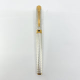 Waterman L'Etalon Beautiful Sterling Silver Basket Weave Design Fountain Pen- Fine 18kt Gold Nib