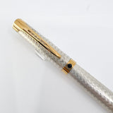 Waterman L'Etalon Beautiful Sterling Silver Basket Weave Design Fountain Pen- Fine 18kt Gold Nib