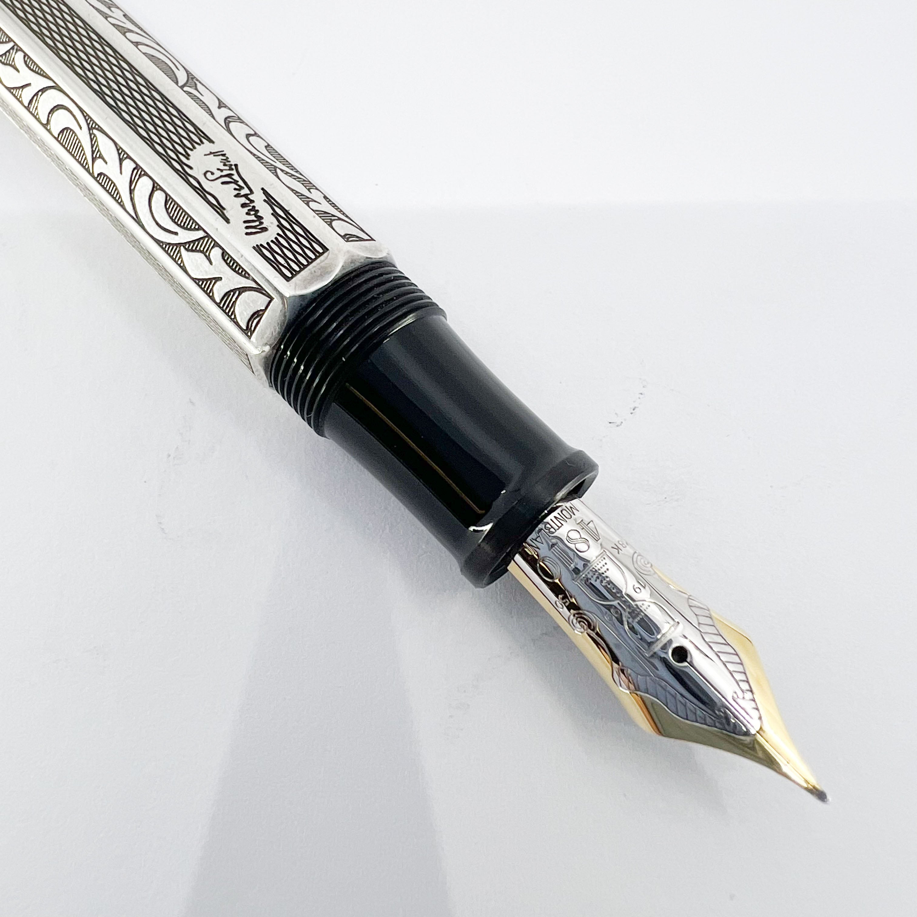 Montblanc Marcel Proust Writer Series Sterling Silver Fountain Pen