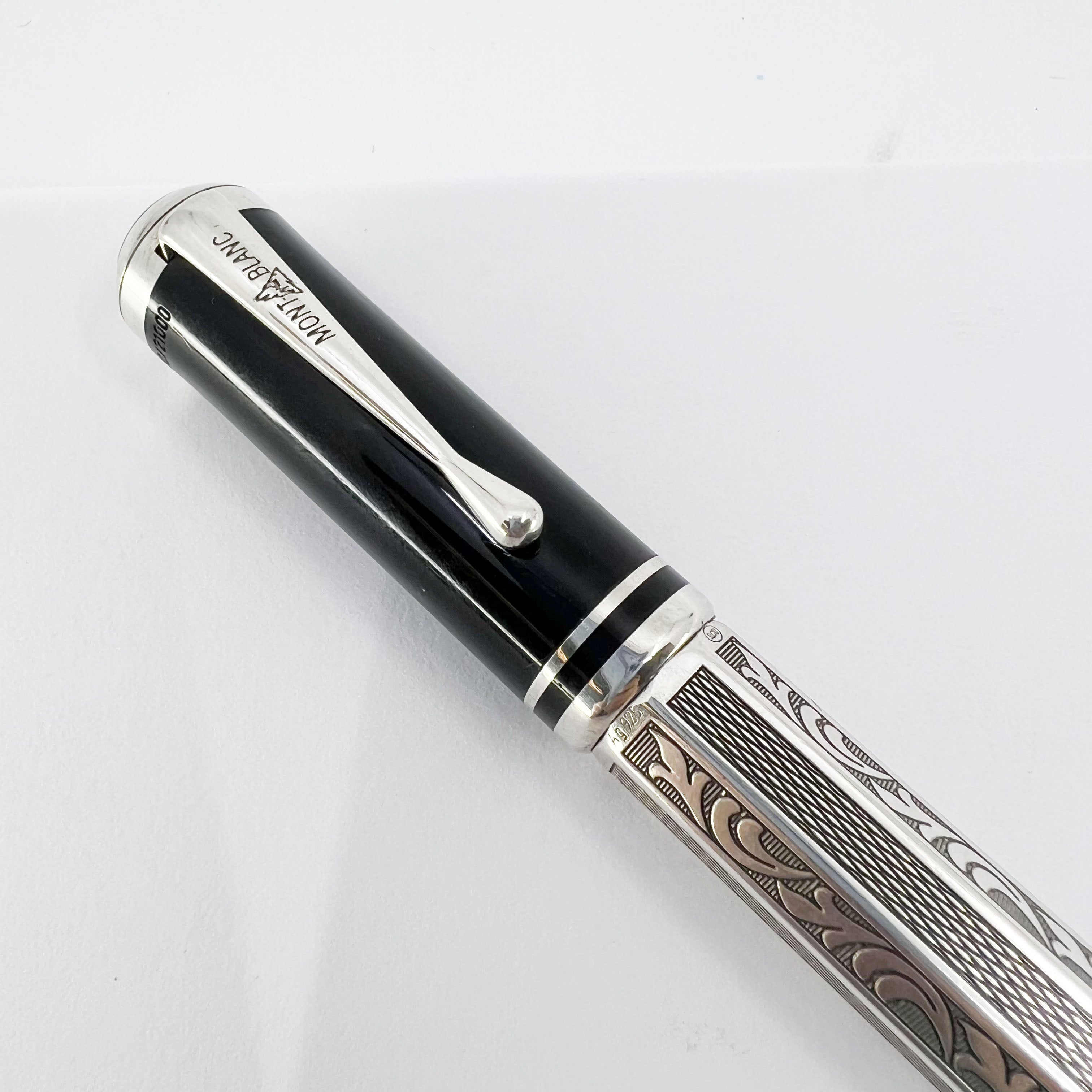 Montblanc Marcel Proust Writer Series Sterling Silver Fountain Pen