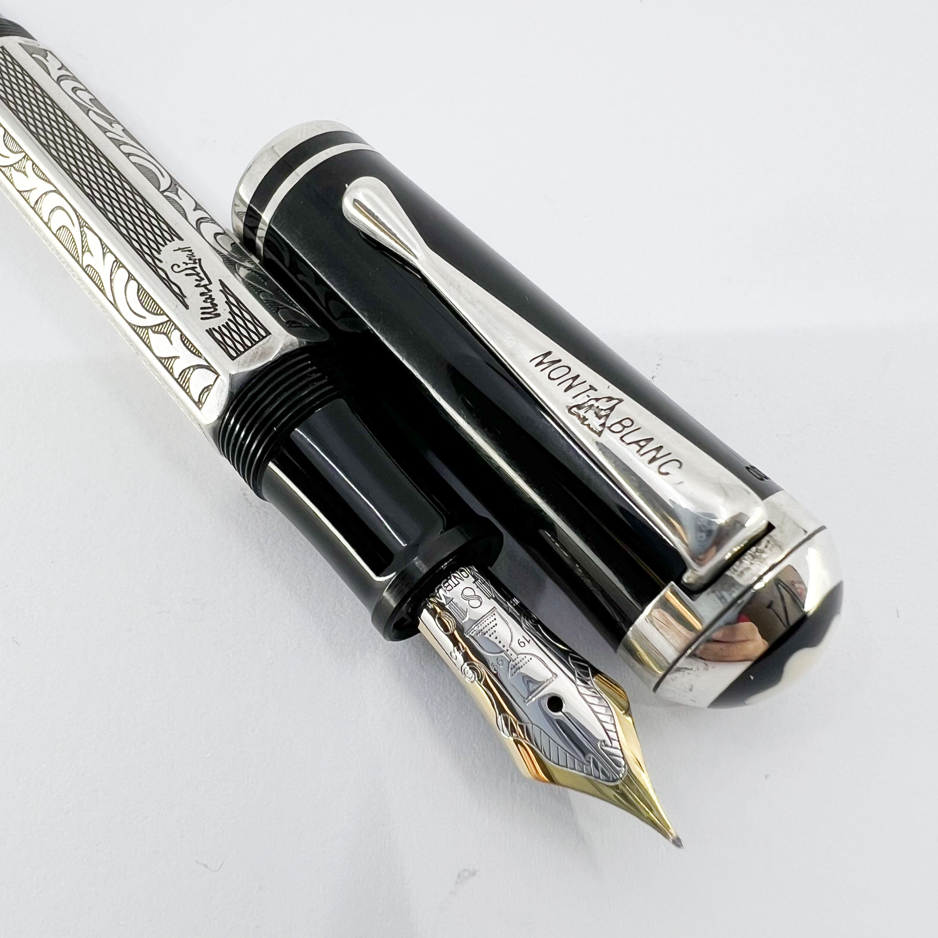 Montblanc Marcel Proust Writer Series Sterling Silver Fountain Pen