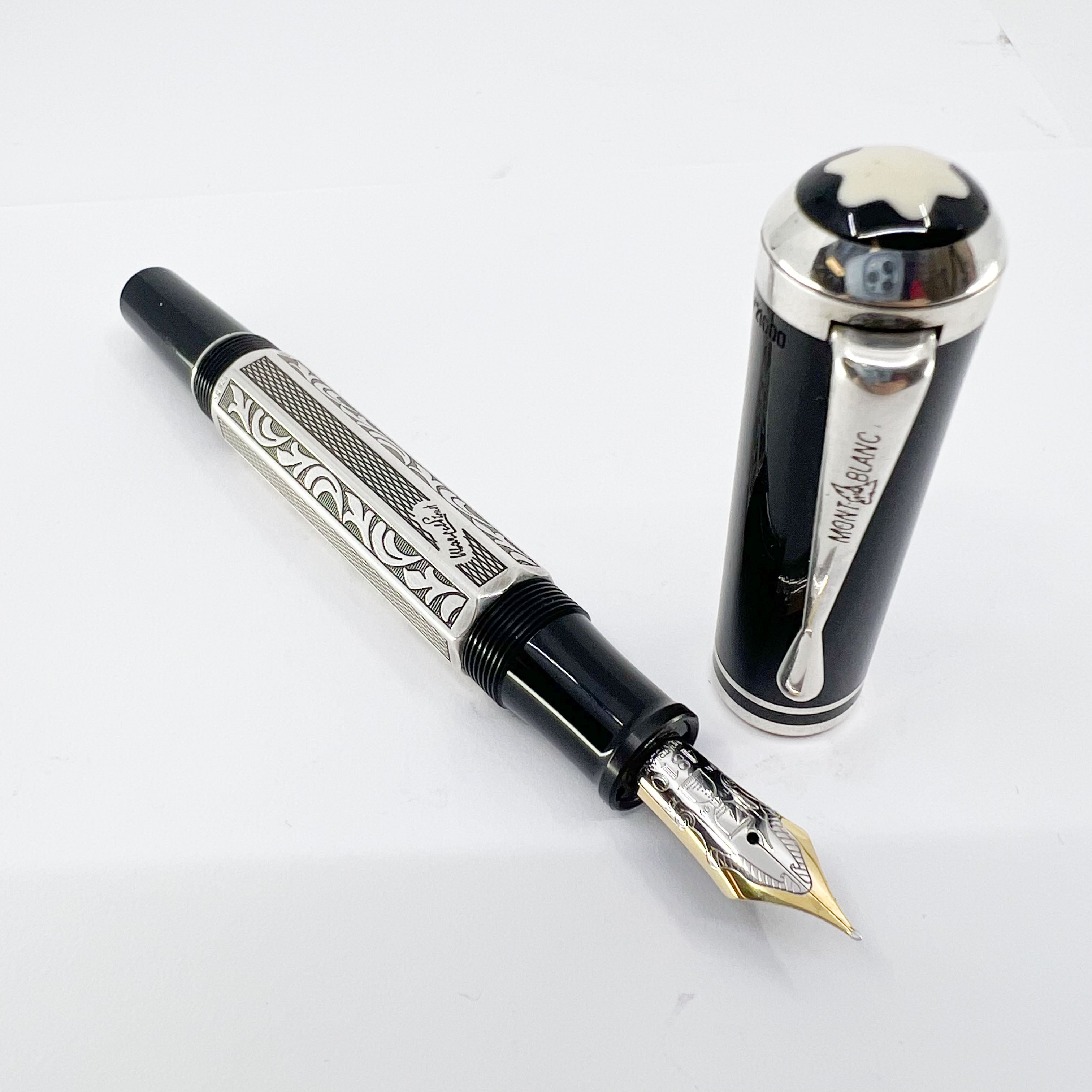 Montblanc Marcel Proust Writer Series Sterling Silver Fountain Pen