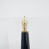 Montblanc #144 Bordeaux Resin Fountain Pen - Medium 14kt Gold Nib