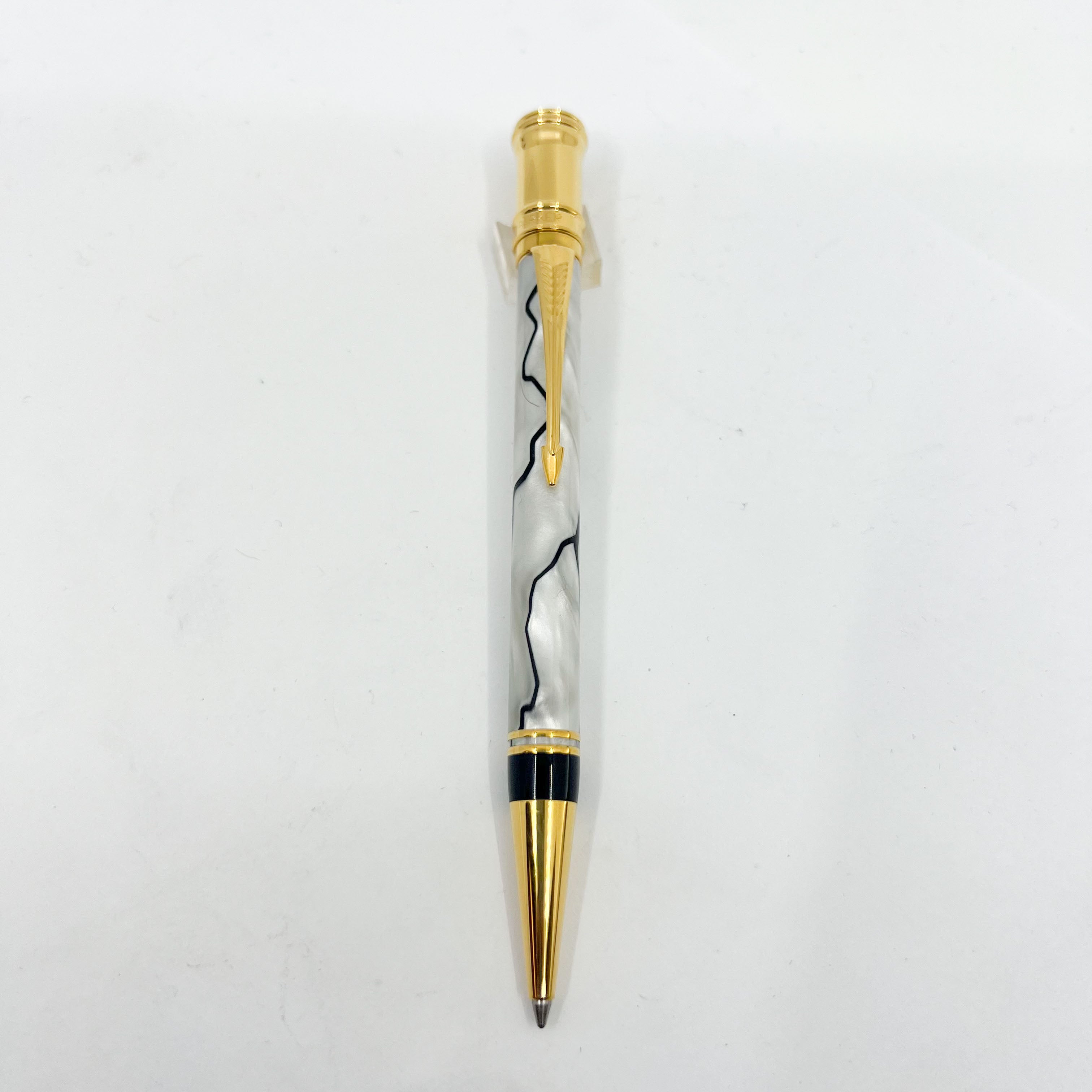 Parker Duofold Lustrous Pearl & Black Ballpoint Pen – Fountain Pen