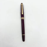 Montblanc #144 Bordeaux Resin Fountain Pen - Medium 14kt Gold Nib