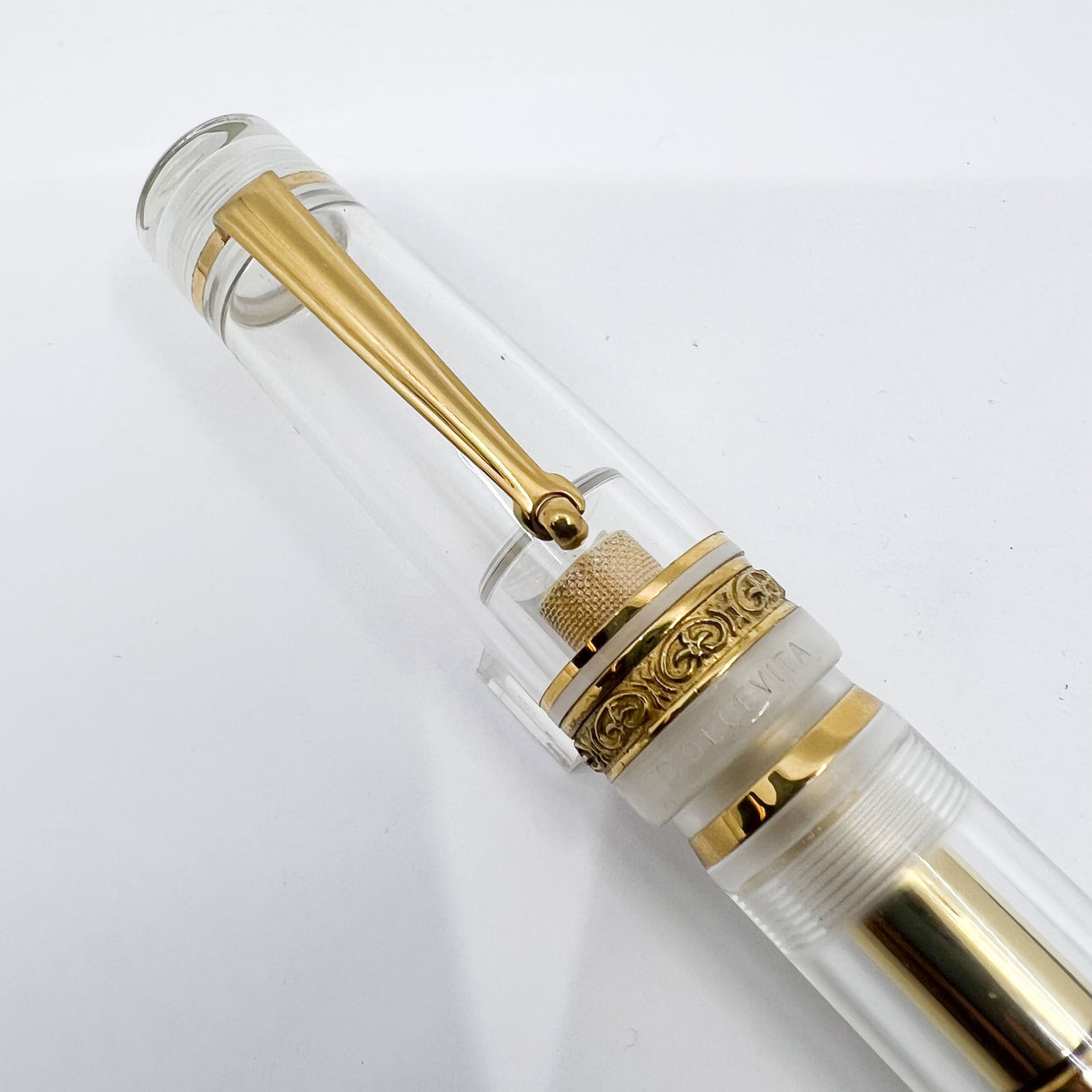 Delta Mid-sized DolceVita Demonstrator Fountain Pen - Fine 14kt Gold Nib
