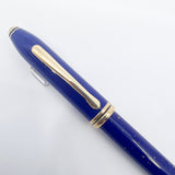 Cross Townsend Special Edition Blue Lapis Lazuli/22K Gold Dust Rollerball - Circa 1998