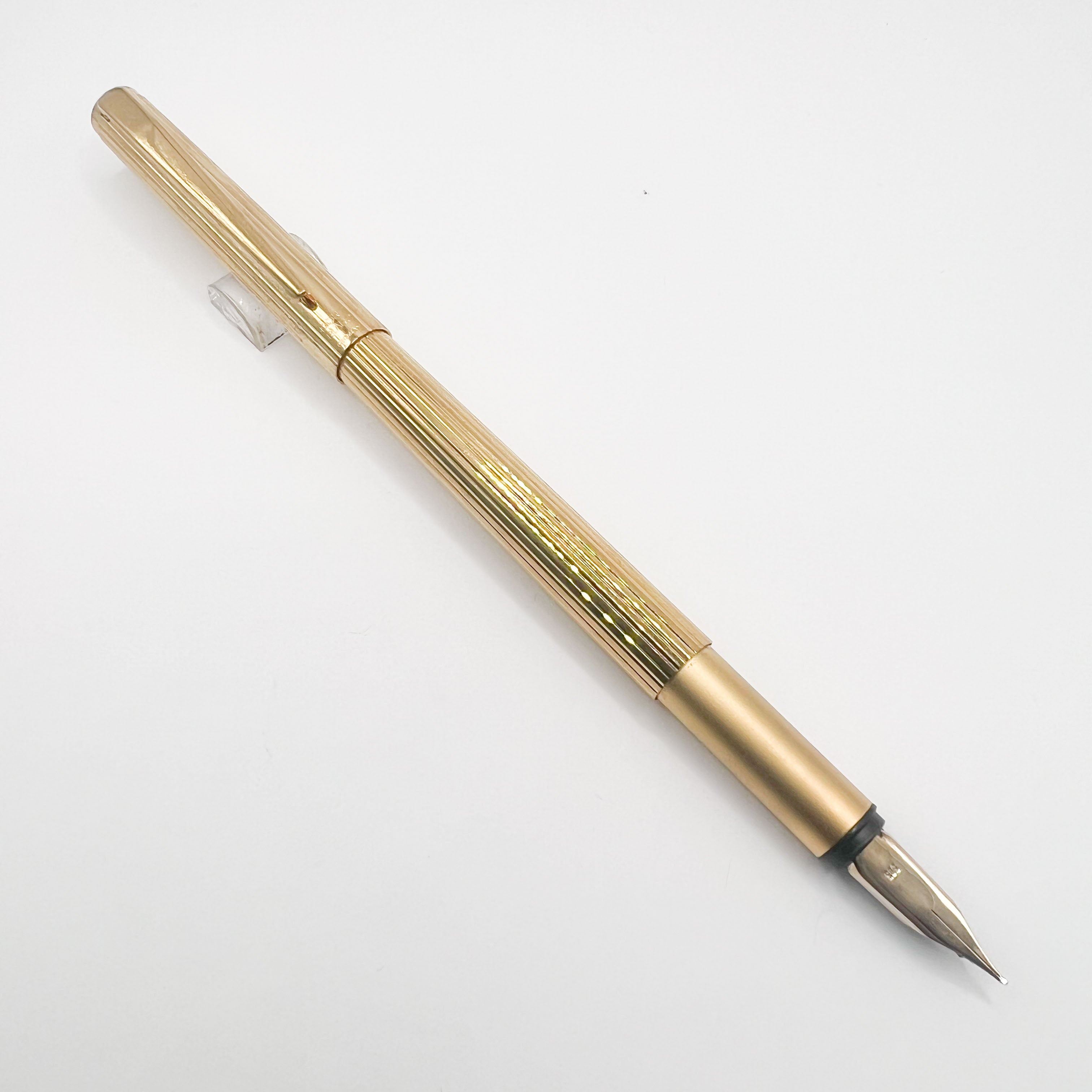 Montblanc Noblesse 万年筆 ゴールド Montblanc Noblesse Gold-Plated Fluted Vertical Lines Fountain Pen