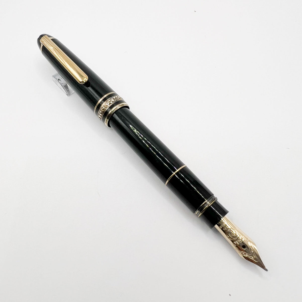 Montblanc Meisterstuck Mozart Black Resin Fountain Pen - Medium 14kt Gold  Nib