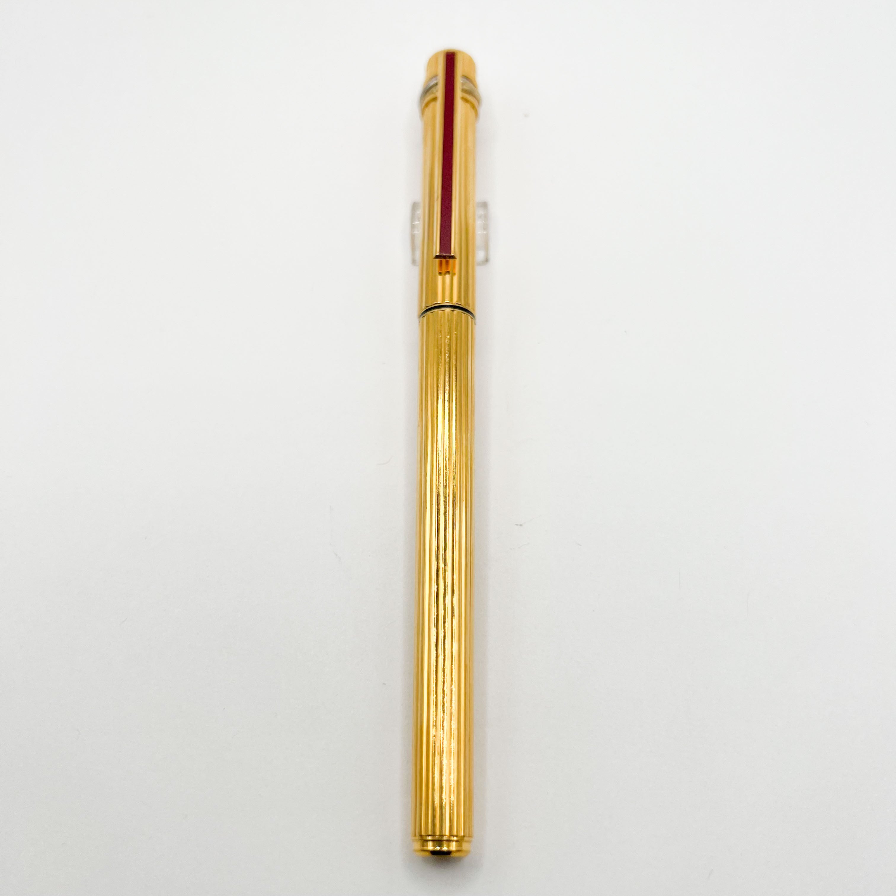 must de Cartier ゴールドボールペン Cartier Gold-Plated Fluted Must de Cartier Fountain Pen - Medium