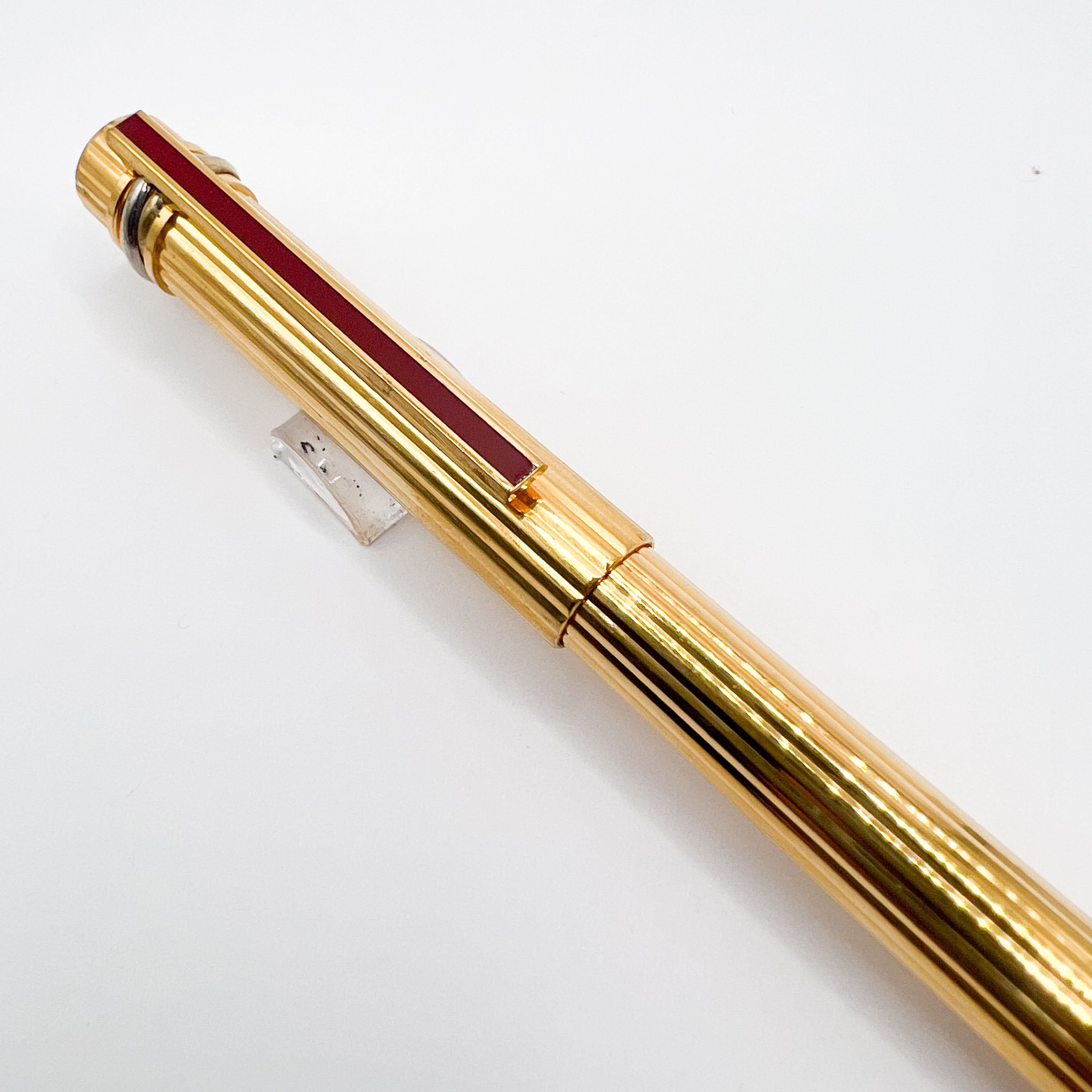Cartier Gold-Plated Fluted Must de Cartier Fountain Pen - Medium