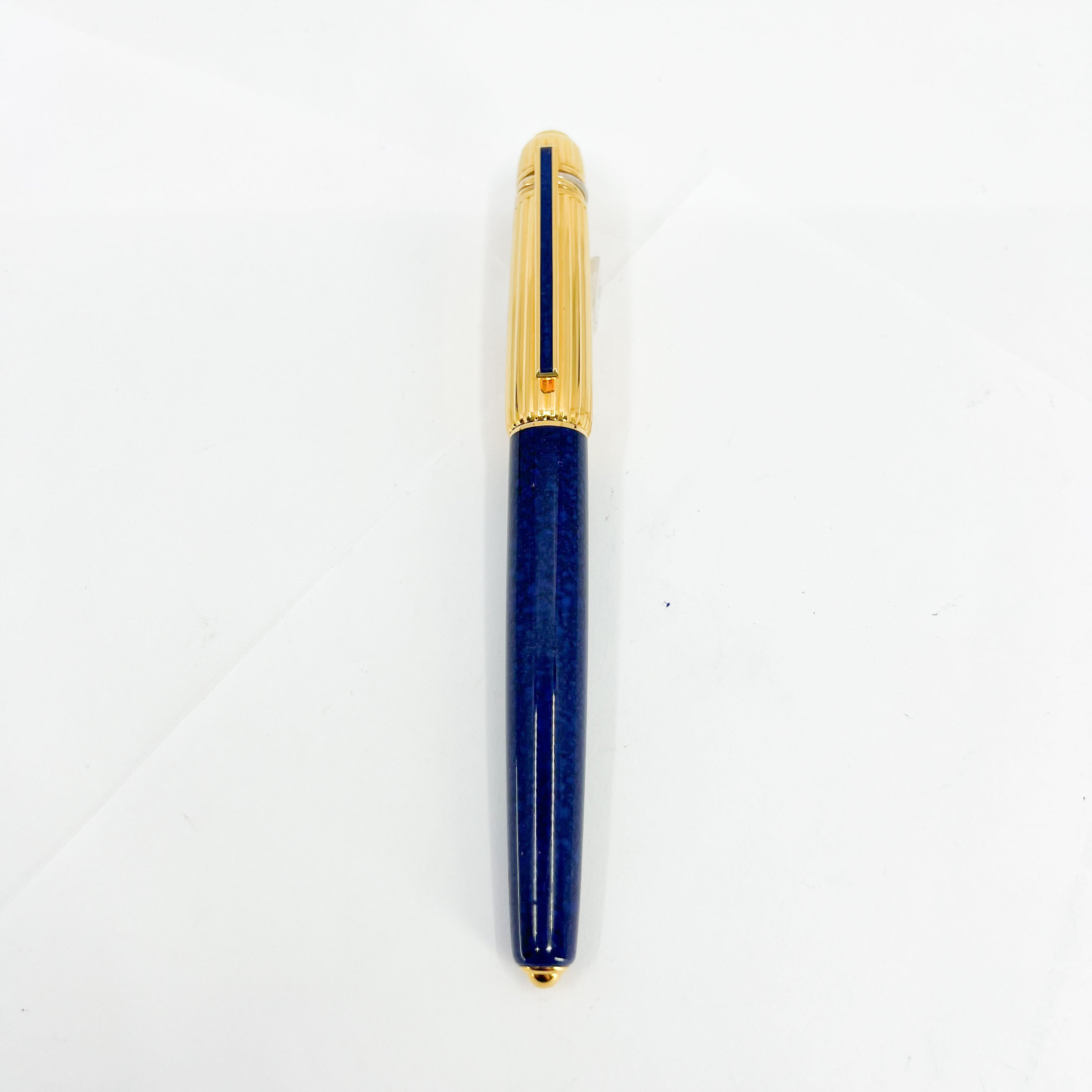Cartier Pasha Capped Trinity Ballpoint - Blue Marbled Lacquer