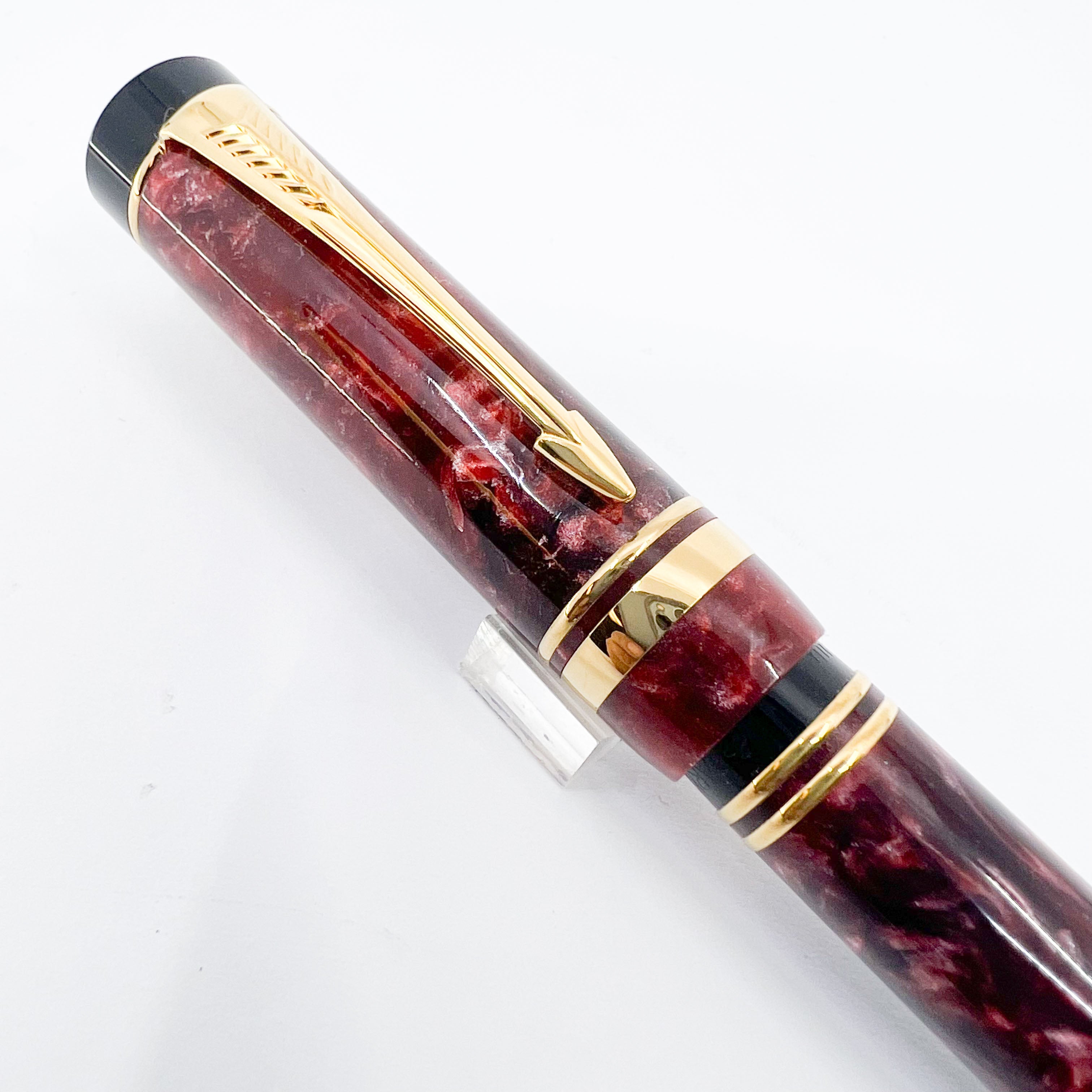 Parker Duofold Marbled Maroon Rollerball (Circa 1991) – Fountain