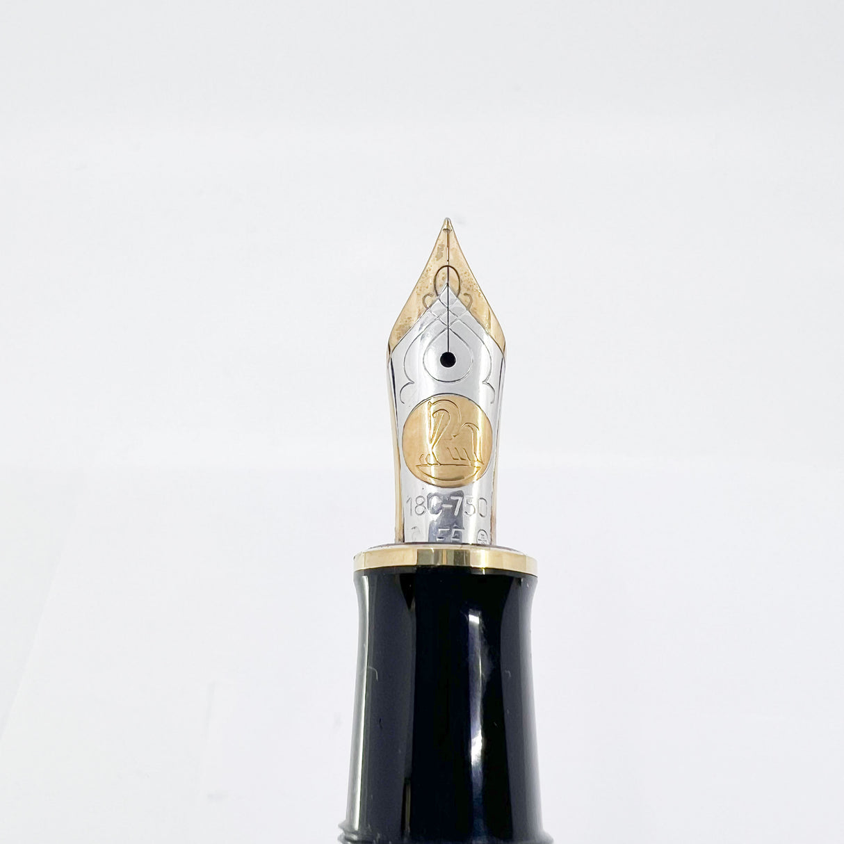 Pelikan  M800 Green Striped Fountain Pen - Early Model "W. Germany" on Cap Band - Extra Fine 18kt "PF" Nib