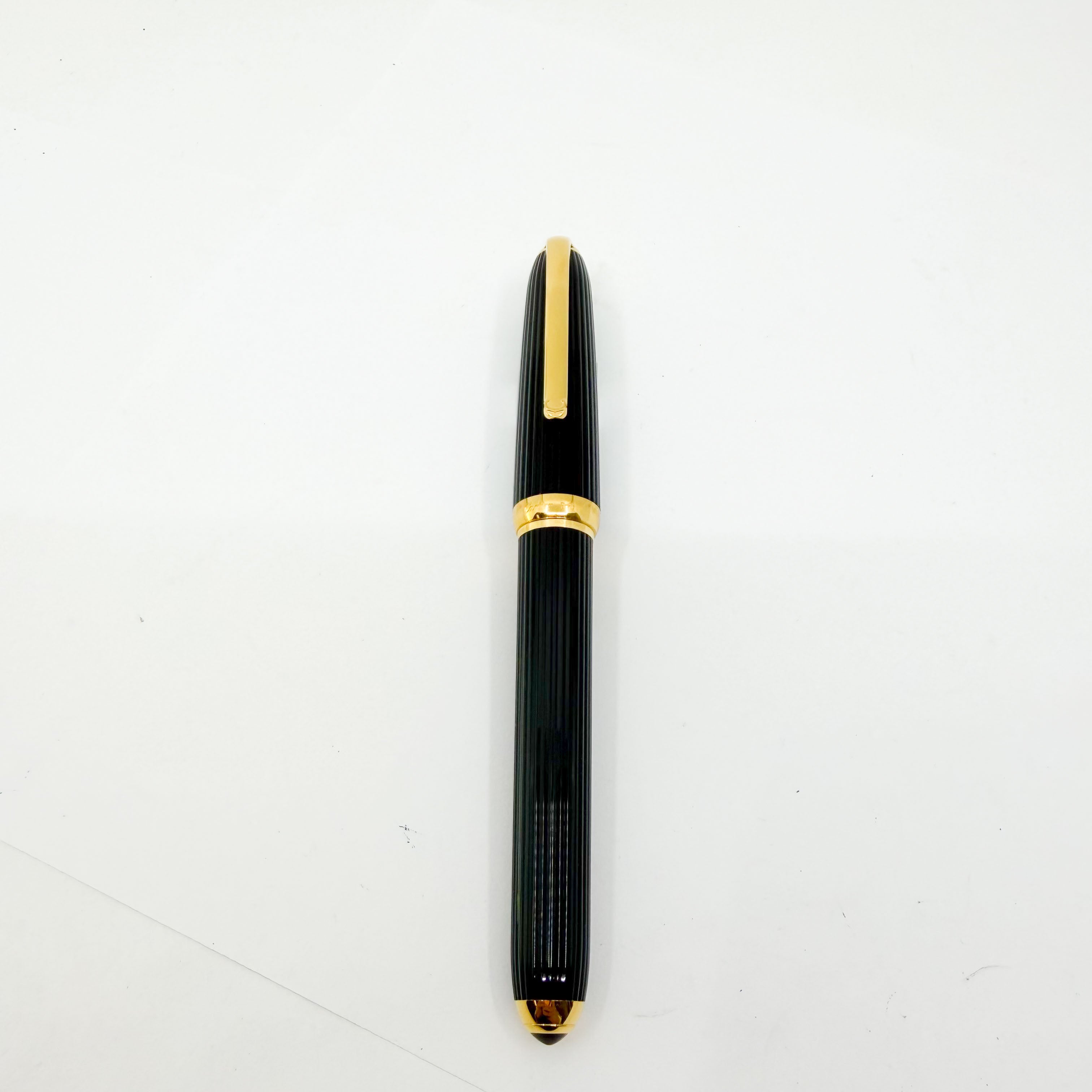 Cartier - Louis Cartier Black Composite Ribbed Rollerball - Gold
