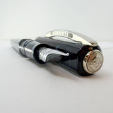 Visconti Opera Marbled Navy & Sky Blue Typhoon Limited Edition Fountain Pen - #911/1000 - Broad Chromium 18 Smarttouch Tubular Nib