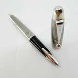Pilot  Cross-Hatched Sterling Silver Silvern Koushi Fountain Pen