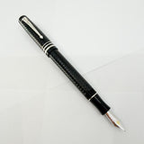 Conway Stewart Duro Heritage Etched Black Limited Edition Fountain Pen  - Fine 18kt Gold Nib