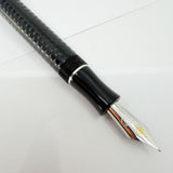 Conway Stewart Duro Heritage Etched Black Limited Edition Fountain Pen  - Fine 18kt Gold Nib