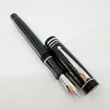 Conway Stewart Duro Heritage Etched Black Limited Edition Fountain Pen  - Fine 18kt Gold Nib