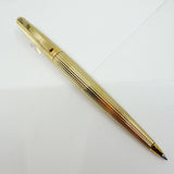 Cristian Dior Ribbed Pattern Gold-Tone Large Ballpoint Pen