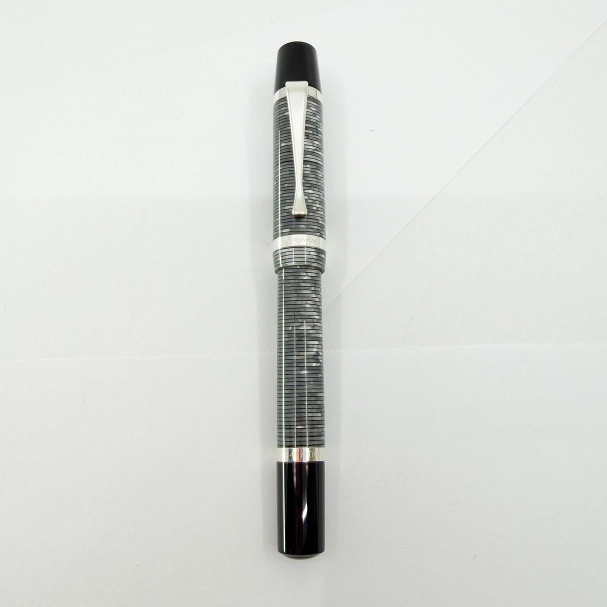 Montegrappa Nazionale Flex Shiny Circles Celluloid Limited Edition Fountain Pen - Flexible Fine 14kt Gold Nib