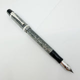 Montegrappa Nazionale Flex Shiny Circles Celluloid Limited Edition Fountain Pen - Flexible Fine 14kt Gold Nib