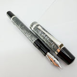 Montegrappa Nazionale Flex Shiny Circles Celluloid Limited Edition Fountain Pen - Flexible Fine 14kt Gold Nib