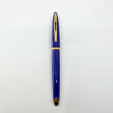Waterman Royal Blue Carene Fountain Pen - Fine 18kt Gold Nib