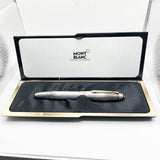Montblanc Meisterstück Solitaire Le Grand Pinstriped Sterling Silver #146S Fountain Pen - Medium 18kt Gold Nib
