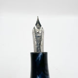 Visconti Divina Elegance Oversize Imperial Blue Fountain Pen  - Fine 18kt Gold Nib