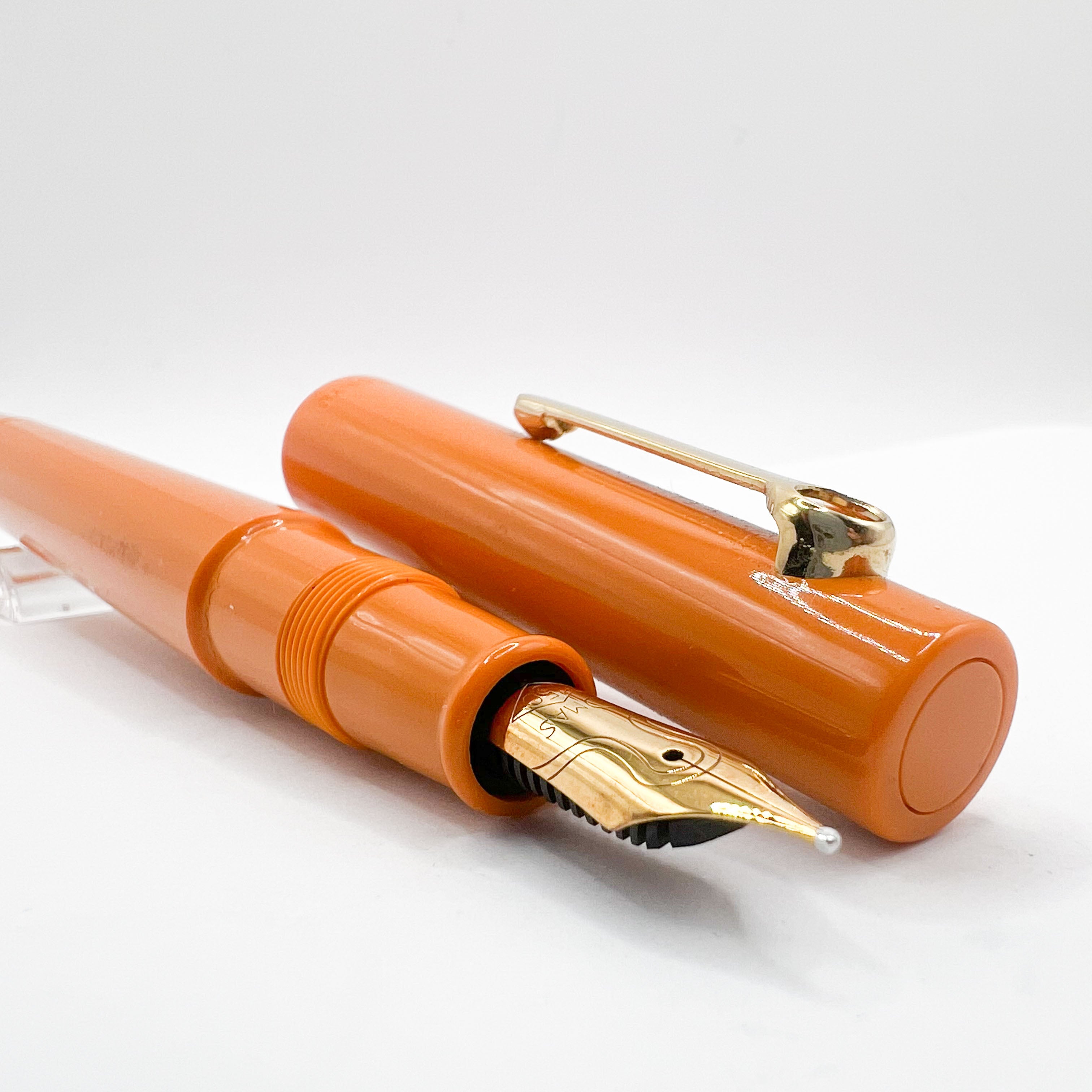 OMAS Tokyo Apricot Orange Vegetal Resin Fountain Pen - Medium 18kt