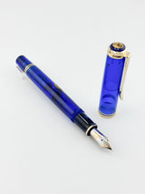 Pelikan Blue Ocean Limited Edition Fountain Pen - Fine 18kt Gold Nib