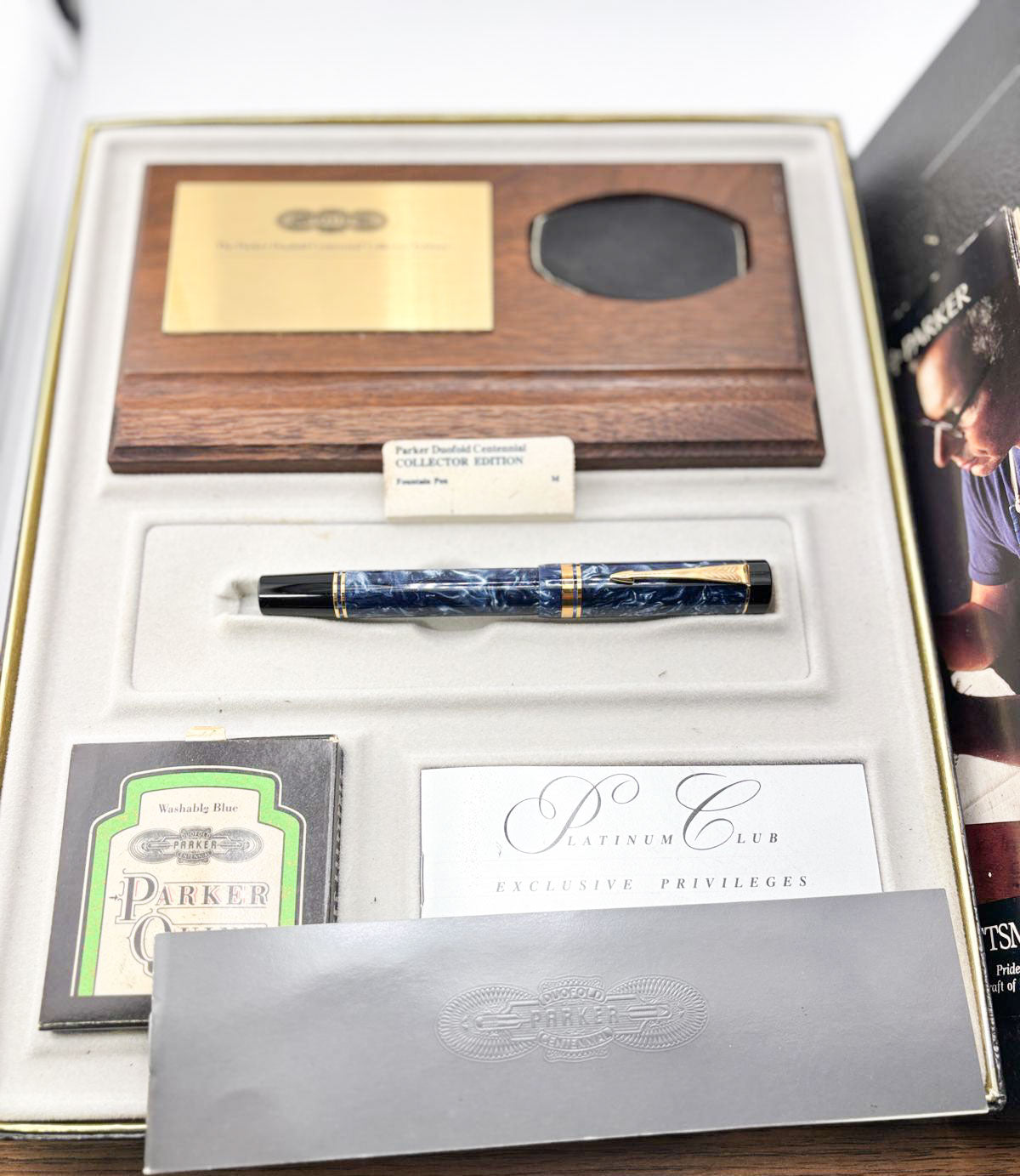 Parker Duofold Centennial (Largest Size) Fountain Pen   - Medium 18kt Gold Nib