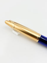 Waterman Edson Blue Translucent Fountain Pen  - Medium 18kt Gold Nib - Rarely Found in this Mint Condition Any Longer!