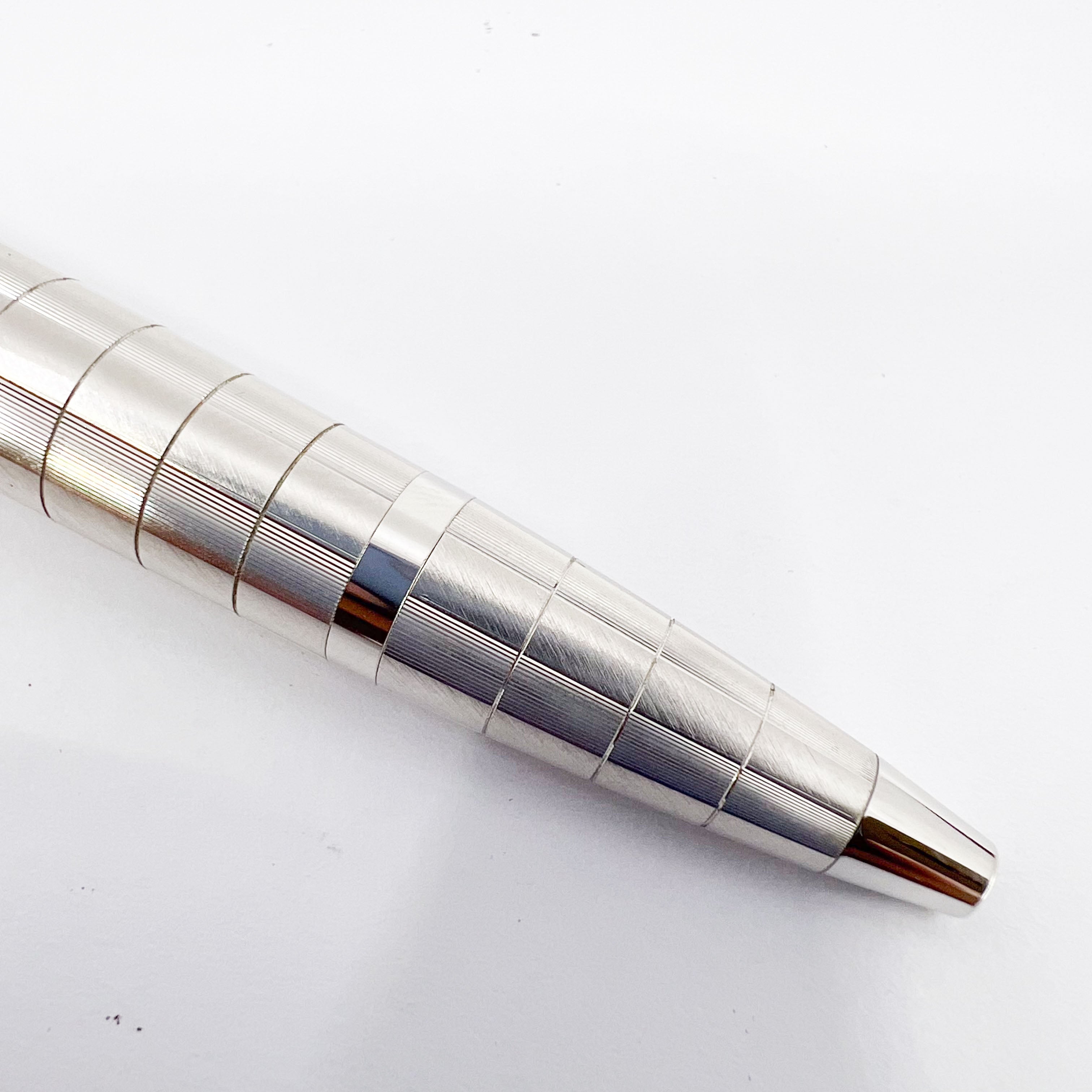 Cartier Pasha de Cartier BP ボールペン Cartier Pasha de Cartier Platinum Finish Ballpoint Pen w/Signature