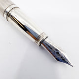 Yard-o-Led Sterling Silver Viceroy Grand Barley Fountain Pen  - Medium 18kt Gold Nib