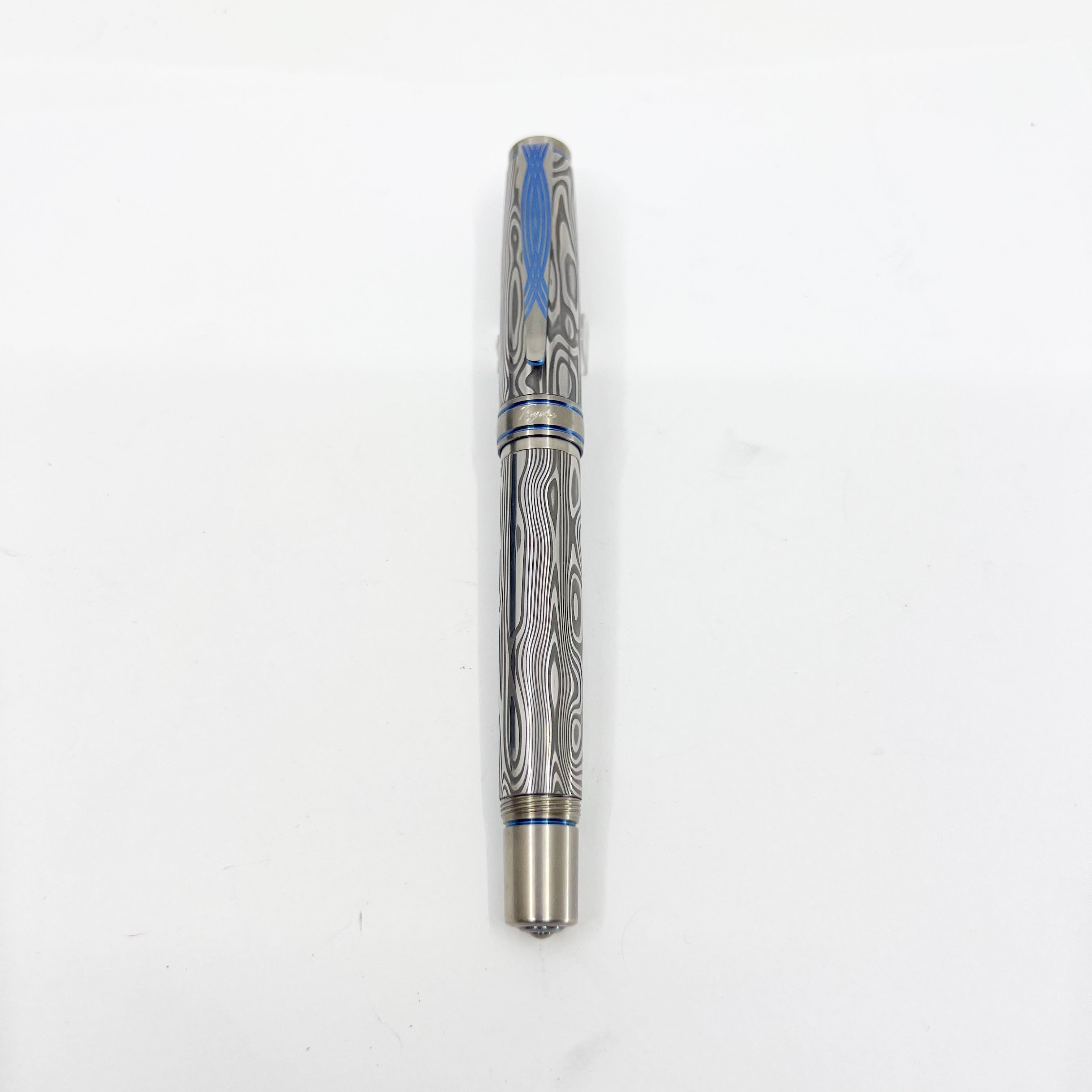 Grayson Tighe Odin's Eye Damascus Steel over Titanium Limited